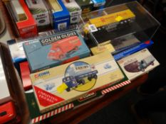 A collection of boxed Diecast commercial haulage vehicles
