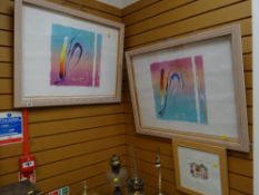 MARTYN JONES framed oil on paper - entitled 'Wacko - Freight Elevator', 2005, together with a