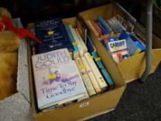Two boxes of books