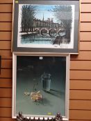 A print of Paris AFTER BERNARD BUFFET & a print AFTER TRETCHIKOFF still life