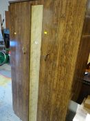 A retro two-door wardrobe & matching dressing table