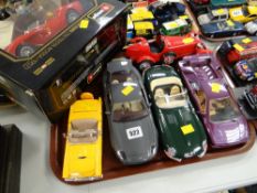 A collection of Diecast sports cars