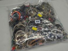 A large quantity of modern & vintage costume jewellery
