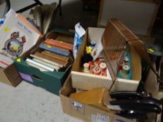 A quantity of kitchen items & books etc