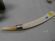 An Edwardian silver & ivory page turner