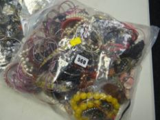 A large quantity of modern & vintage costume jewellery