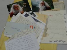 A parcel of fan-mail and official letters and correspondence to the Shakespeare actor and '