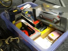 A collection of boxed iconic Diecast sports cars