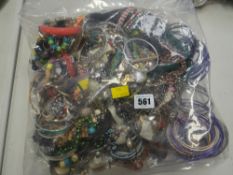 A large quantity of modern & vintage costume jewellery