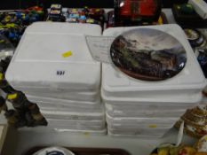 A collection of Wedgwood for Danbury Mint boxed collectors plates for the Lord of the Rings trilogy