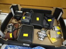 Collection of vintage cameras & cigarette lighters