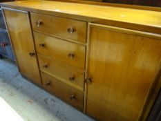 A vintage lightwood sideboard