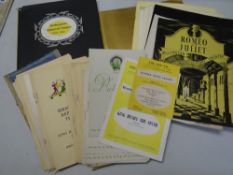 A parcel of theatrical ephemera from the 1950s including Old Vic programmes, Shakespeare