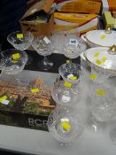 A quantity of boxed & loose drinking glasses