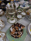 A small parcel of early Royal Albert Heirloom pattern teaware & a quantity of Staffordshire floral