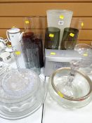 A selection of mixed glassware