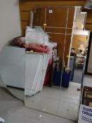 An Art Deco mirror from the circle foyer of the Monico Cinema (1937-2003), Rhiwbina, Cardiff,