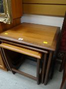 A nest of three G-plan teak coffee tables