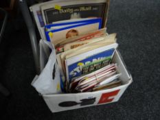 A box of sheet music & commemorative publications