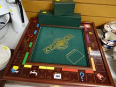 The collectors edition table top Monopoly game