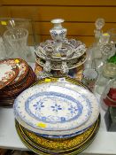 A quantity of continental Faience-ware & terracotta decorative dishes etc