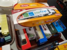 A quantity of boxed Diecast commercial haulage vehicles including Eddie Stobart