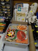 Collection of vintage road maps, Ordnance Survey maps, beer mats etc