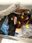 Parcel of vintage photographic equipment, lenses etc