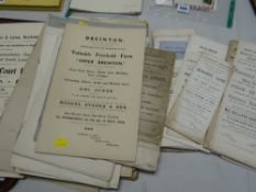 A parcel of nineteenth century freehold land certificates & particulars for freehold properties