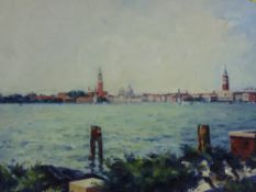 DAVID GRIFFITHS oil in a box frame - Venetian scene, signed in full, 40 x 56cms