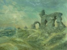 KEITH ANDREW watercolour - Castell Dinas Brân, Llangollen, signed in full, 19 x 28cms