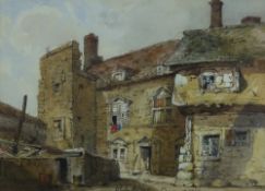 EARLY NINETEENTH CENTURY ENGLISH SCHOOL watercolour - entitled 'The Old House, Beaumaris' and