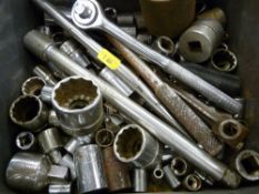 Tin containing spanner sockets and wrenches