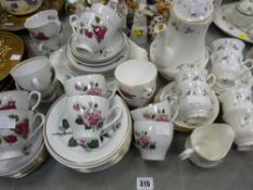 Parcel of Continental teaware, Gainsborough teaware etc