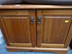Two door modern pine cupboard