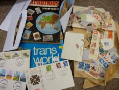 Quantity of mixed stamps, worldwide and Great Britain