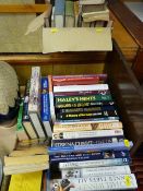 Box of mixed books and a box of vintage books