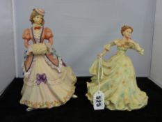 Two Leonardo Collection lady figurines