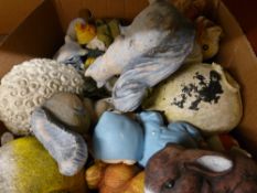 Good quantity of novelty and similar mainly garden ornaments