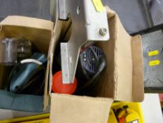 Quantity of garage tools including router, sight light etc E/T