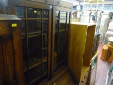 Polished bureau bookcase