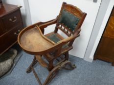 Metamorphic vintage highchair