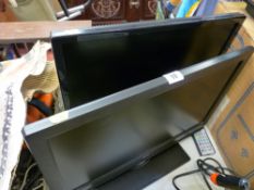 Two Bush small flatscreen TVs E/T