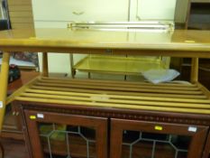 Light Ercol Long John coffee table