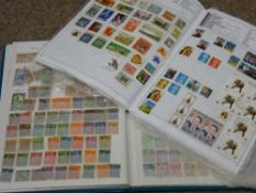 Two good stamp albums and contents including a page of penny reds