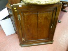 Period wall hanging corner cupboard