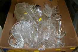 Parcel of drinking and other glassware