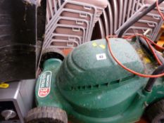 Qualcast Easytrack electric lawnmower and box E/T