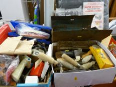 Quantity of mainly hand tools, metal toolbox and contents, water tank lagging jacket etc