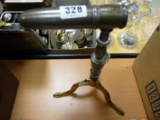 Georgian brass and polished goffering iron